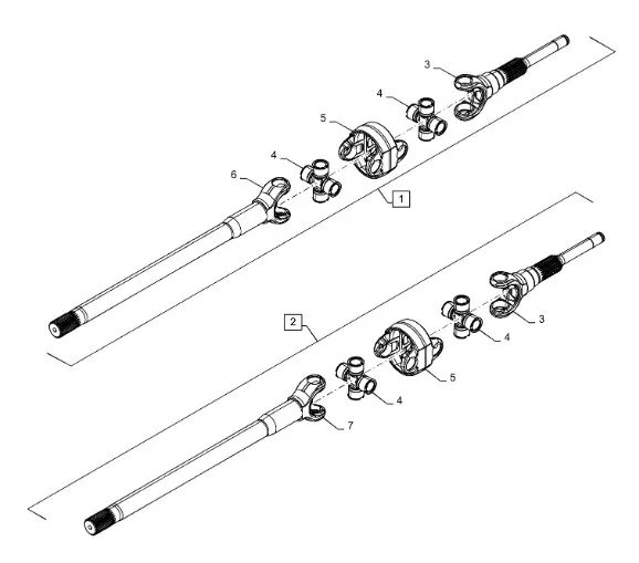 47492121 - Фланец крестовин полуоси моста пер. CNH 4,75кл. T8./Mg., TMT7/MXMPm.